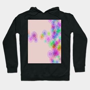 Purple dandelions line Hoodie